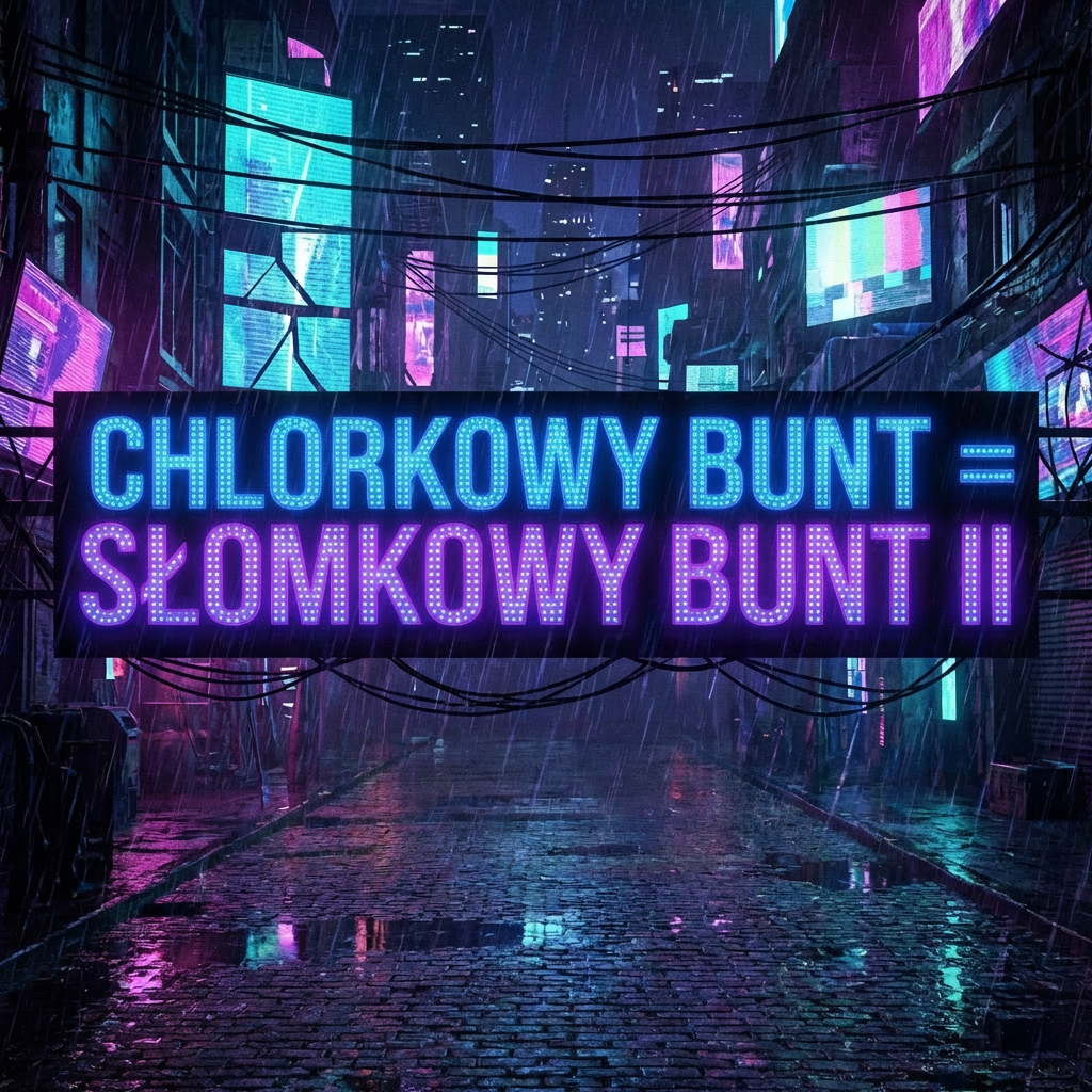 Text: WOLNOŚĆ, RÓWNOŚĆ, DEMOKRACJA; STRAJK KOBIET; SOLIDARNOŚĆ BLOG O REWOLUCJI in a rainy neon alley.